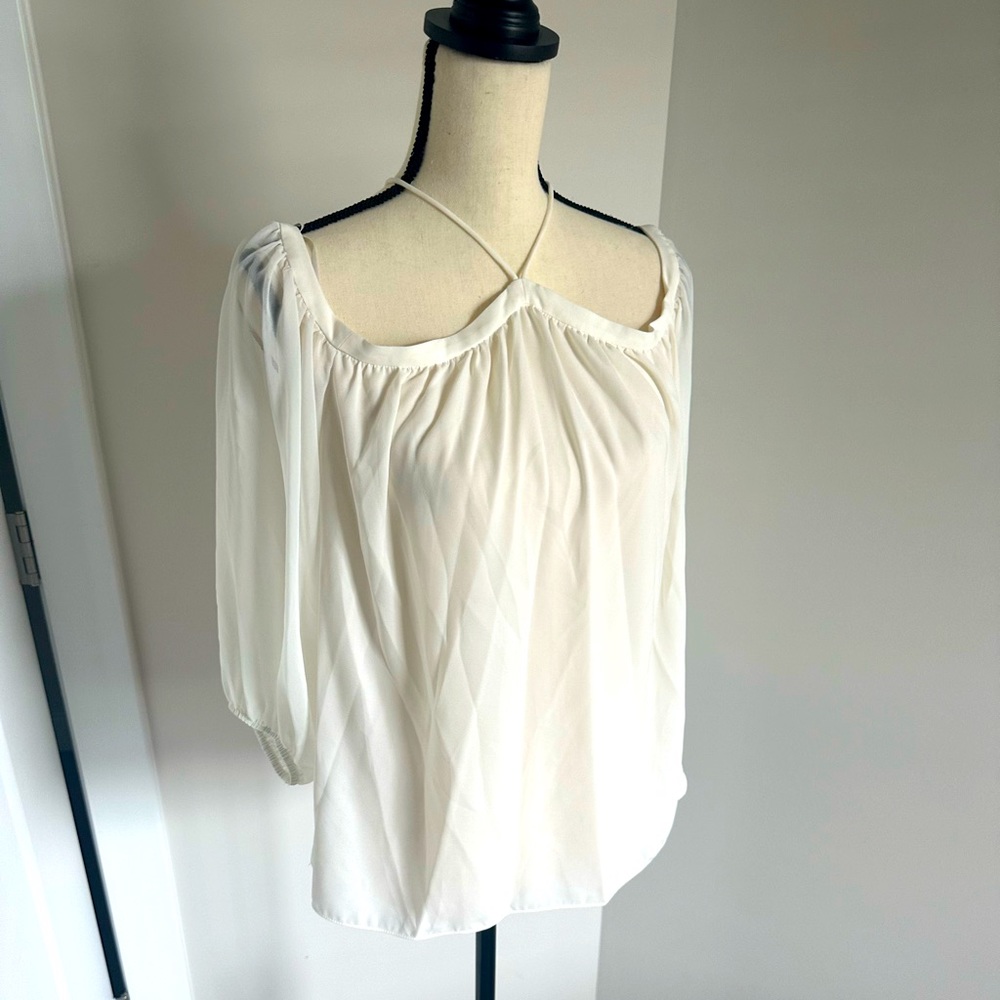 White Sheer Blouse- NWT